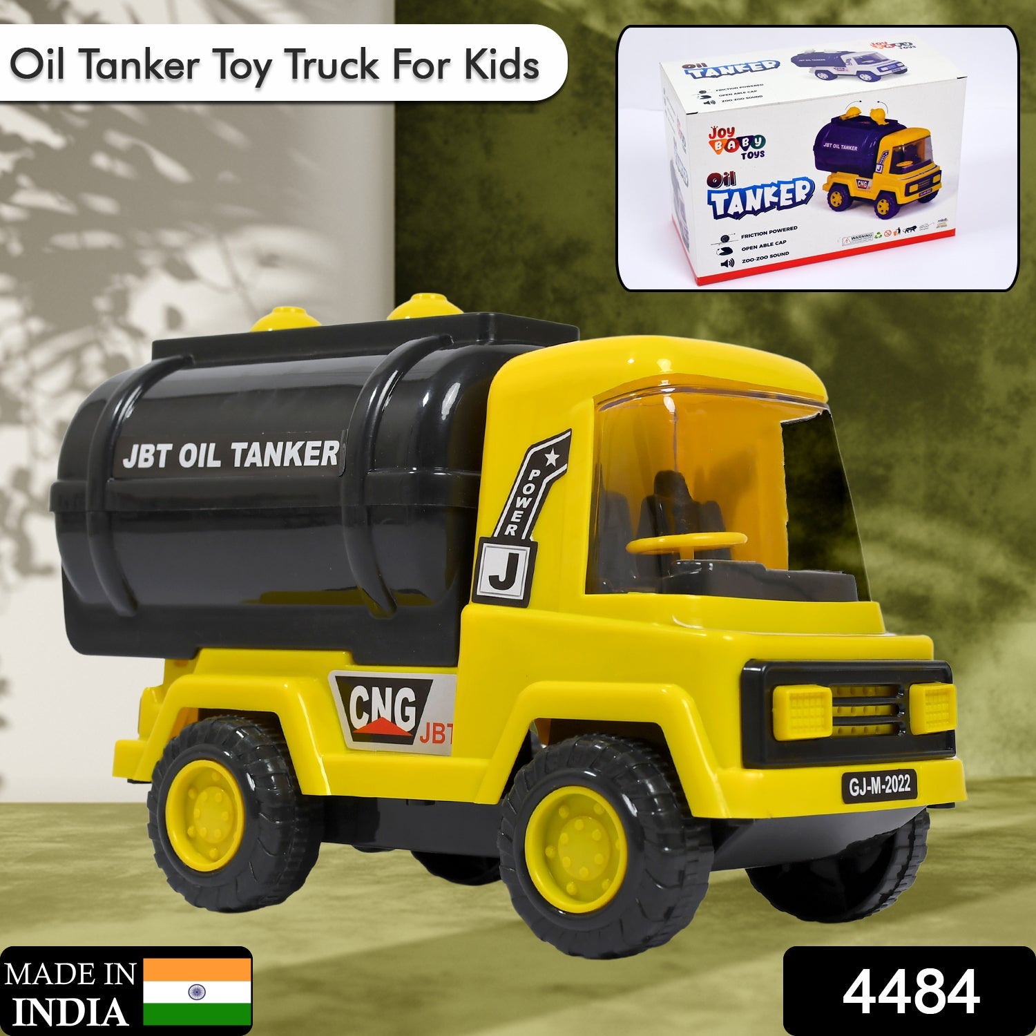 4484 Big Size Heavy Duty Unbreakable Friction Powered with Engine Sound While Running | Non Electric Toy |Tempo Oil - Water Tanker Vehicle Truck for Kids Size DeoDap 4484 Big Size Heavy Duty Unbreakable Friction Powered with Engine Sound While Running | Non Electric Toy |Tempo Oil - Water Tanker Vehicle Truck for Kids Size DeoDap